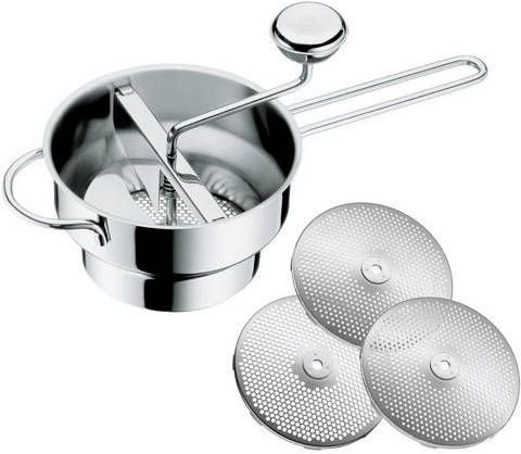 WMF Passeerzeef Gourmet met 3 zeefinzetten(4 stuks )
