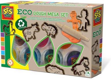 SES Creativ e&#xAE, Eco boetseerklei mega set met gereedschap