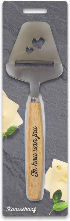 Confetti Kaasschaaf ik hou van jou | kaasschaven cadeau cheese
