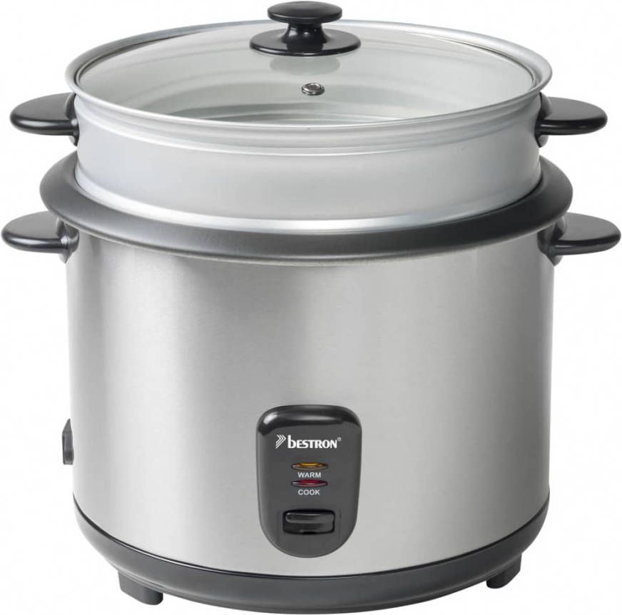 Bestron ARC280 RVS rijstkoker met stoomschaal 2100 gram rijst