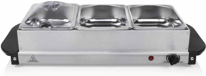 Tristar Buffetwarmer 200 W 4, 2 L roestvrij staal zilverkleurig