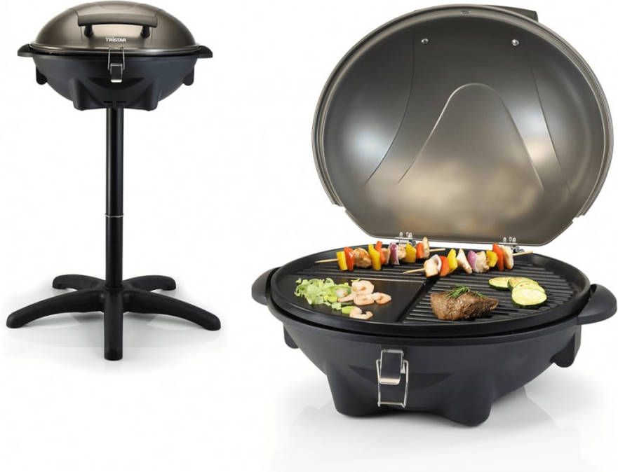 Tristar Tafelbarbecue BQ 2816 met standaard elektrisch 2200 W zwart