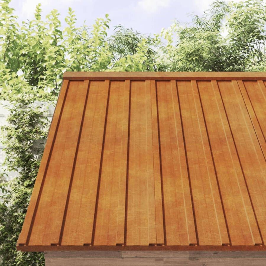 VIDAXL Dakpanelen 36 st 100x44 cm cortenstaal grijs
