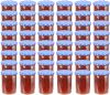 VIDAXL Jampotten met wit met blauwe deksels 48 st 400 ml glas online kopen