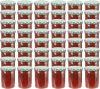 VIDAXL Jampotten met wit met groene deksels 48 st 400 ml glas online kopen