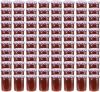 VIDAXL Jampotten met wit met paarse deksels 96 st 400 ml glas online kopen