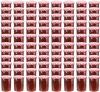 VIDAXL Jampotten met wit met rode deksels 96 st 400 ml glas online kopen