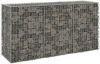 VIDAXL Schanskorfmuur met deksels 200x60x100 cm gegalvaniseerd staal online kopen