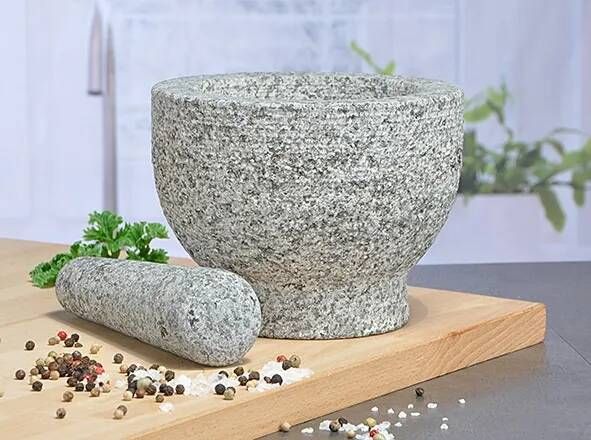 Haushalt Top Choice Vijzel Met Stamper Graniet 15 X 11 Cm