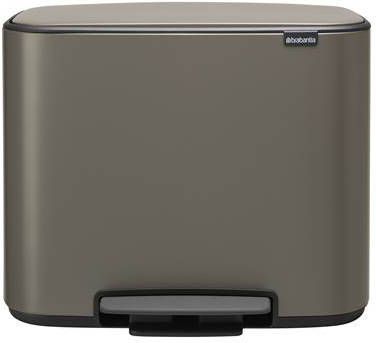Brabantia Bo Pedaalemmer 3 X 11 Liter Met 3 Kunststof Binnenemmers Platinum