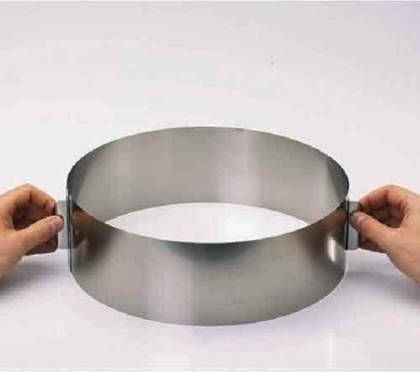 GEFU Set van 2 Verstelbare kookring/taartring, 10cm