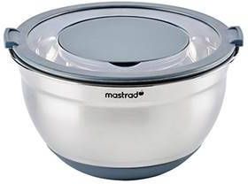 Mastrad RVS Mengkom met Deksel Ø 20 cm Grijs
