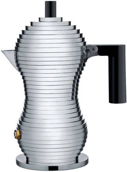 Alessi Percolator Mdl02/1 Zwart Pulcina Door Michele De Lucchi 1 Kops