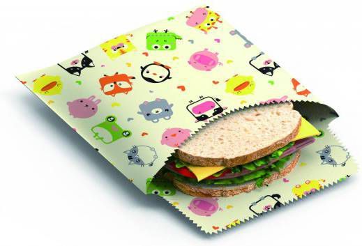 Bee's Wax Bee&apos, s Wax Zakje Sandwich & Snack Kids 2 Stuks