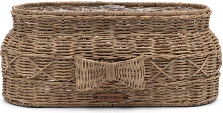 Riviera Maison Rustic Rattan Bow Planter Oval