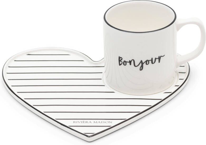 Riviera Maison kop en schotel Bonjour Lovely