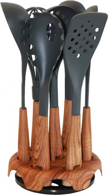 STONELINE Set keukengerei met draaibare standaard(set, 8 delig )