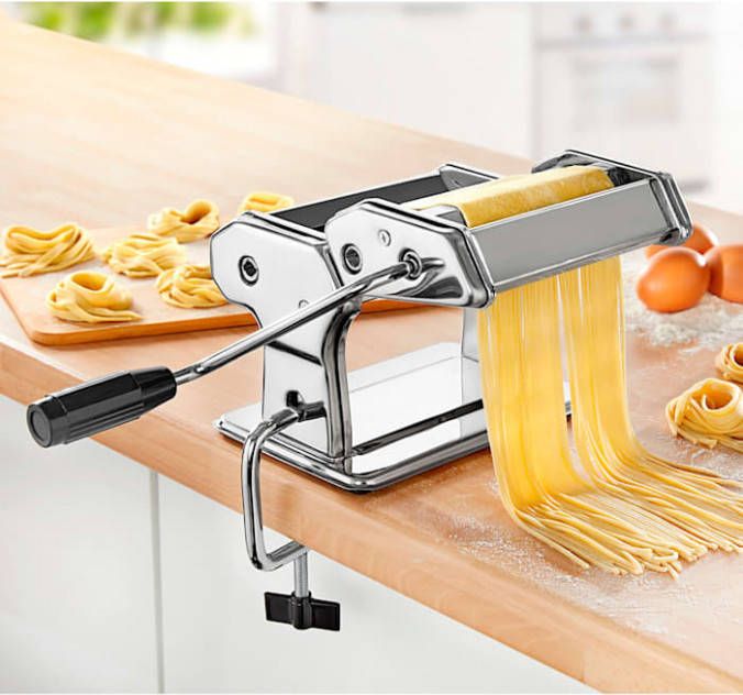 KLiNGEL Pastamachine Pasta Chef Zilverkleur