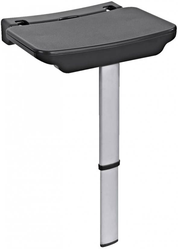 Wenko Opklapbaar douchezitje van Secura Premium Zilverkleur