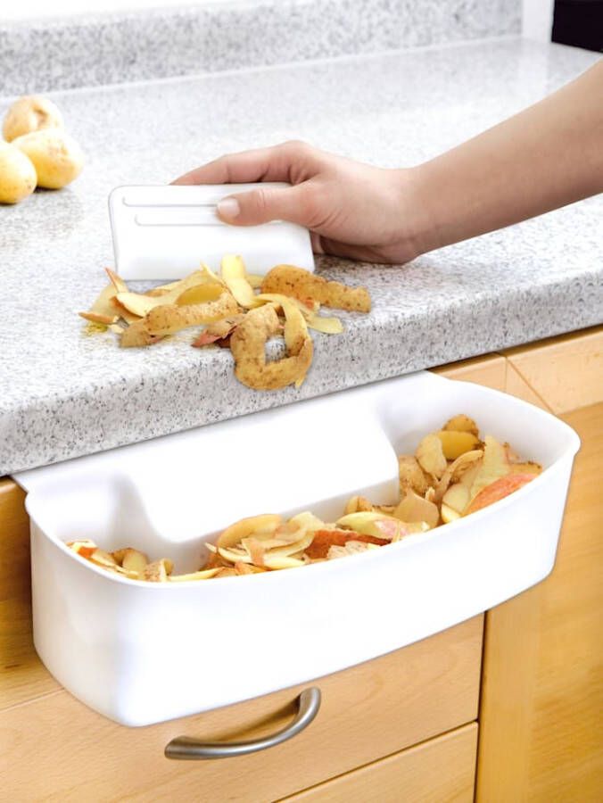 Wenko Opvangbakje incl. schraper Wit