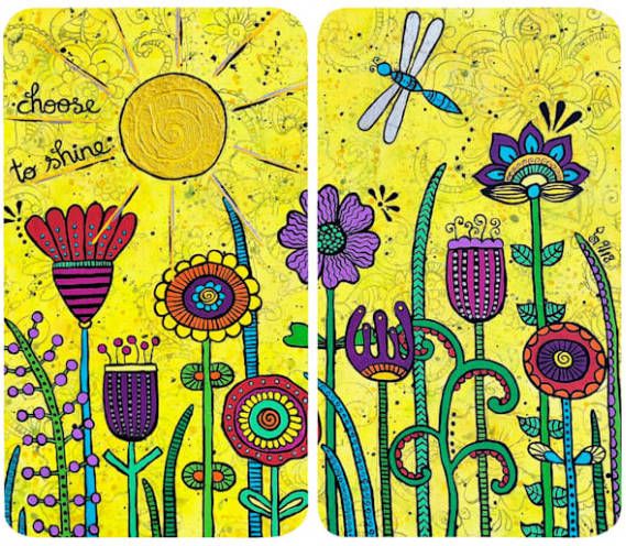 Wenko Set van 2 afdekplaten Choose to Shine Multicolor