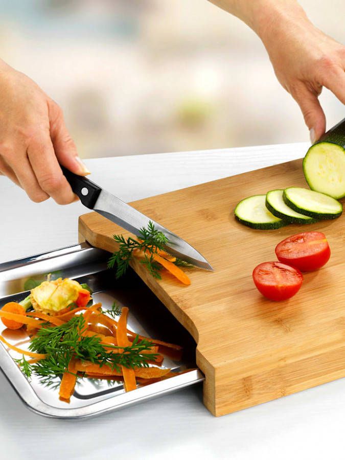 Wenko Snijplank met roestvrijstalen kom