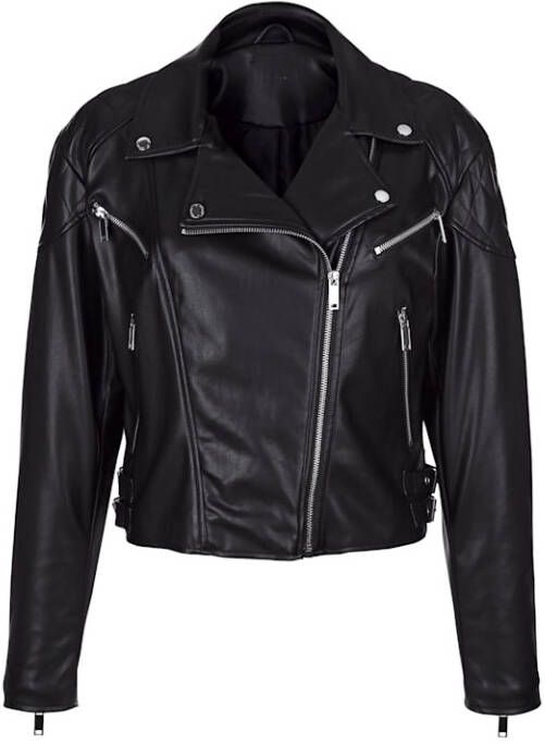 KLiNGEL Bikerjasje zwart van zacht imitatieleer Zwart
