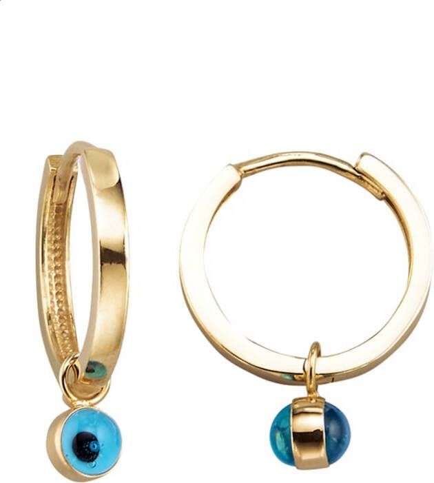 KLiNGEL Creolen Magisch oog Geelgoudkleur