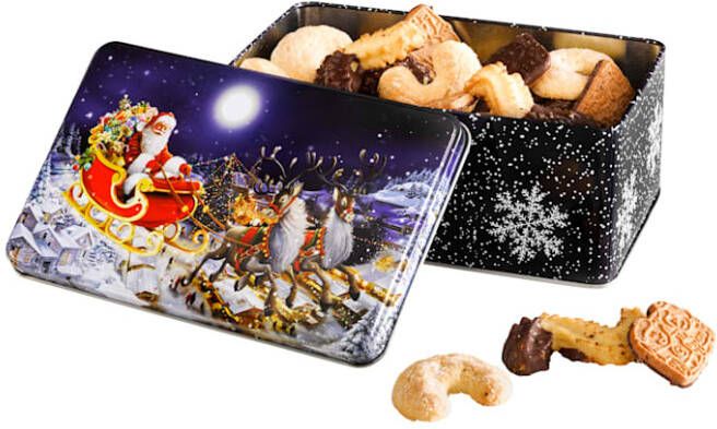 KLiNGEL Koekblik Kerst Donkerblauw