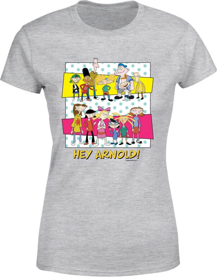 Nickelodeon Hey Arnold Guys & Girls Women's T Shirt Grijs 5XL Grijs