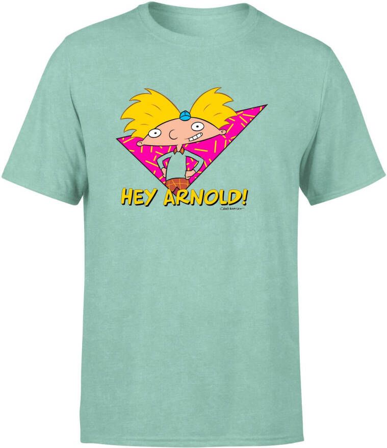 Nickelodeon Hey Arnold Move It Football Head Unisex T Shirt Mint Acid Wash