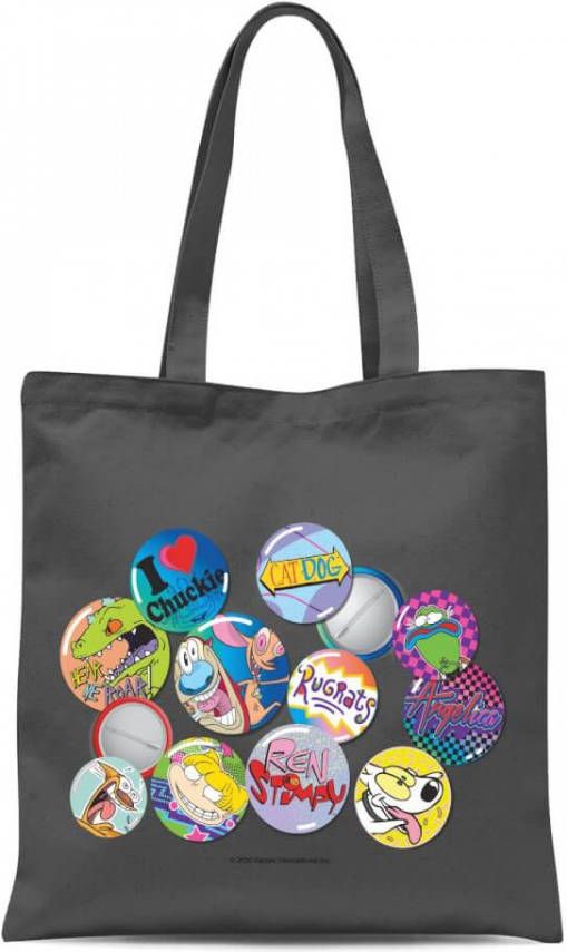 Nickelodeon Nostalgia Tote Bag Grijs