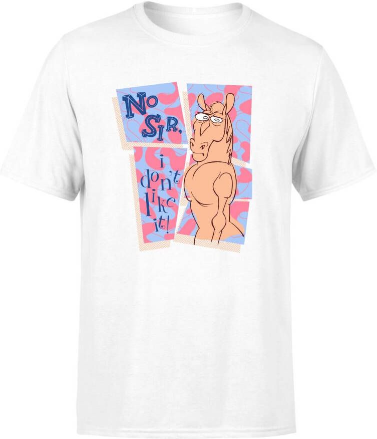 Nickelodeon Ren & Stimpy No Sir I Don't Like It! Men's T Shirt Wit XXL Wit
