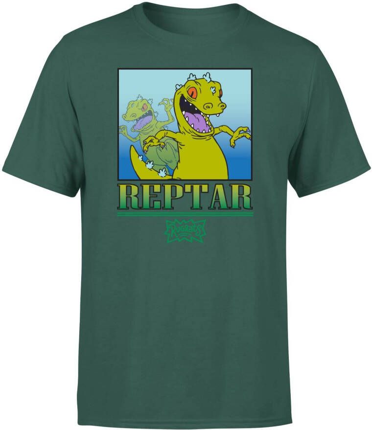 Nickelodeon Rugrats Reptar Men's T Shirt Green XXL Groen